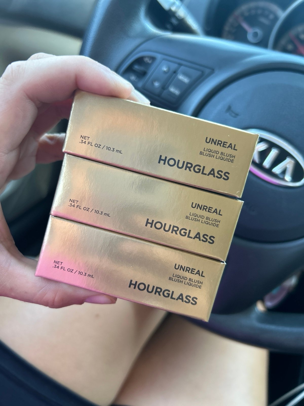 Hourglass unreal liquid blushes