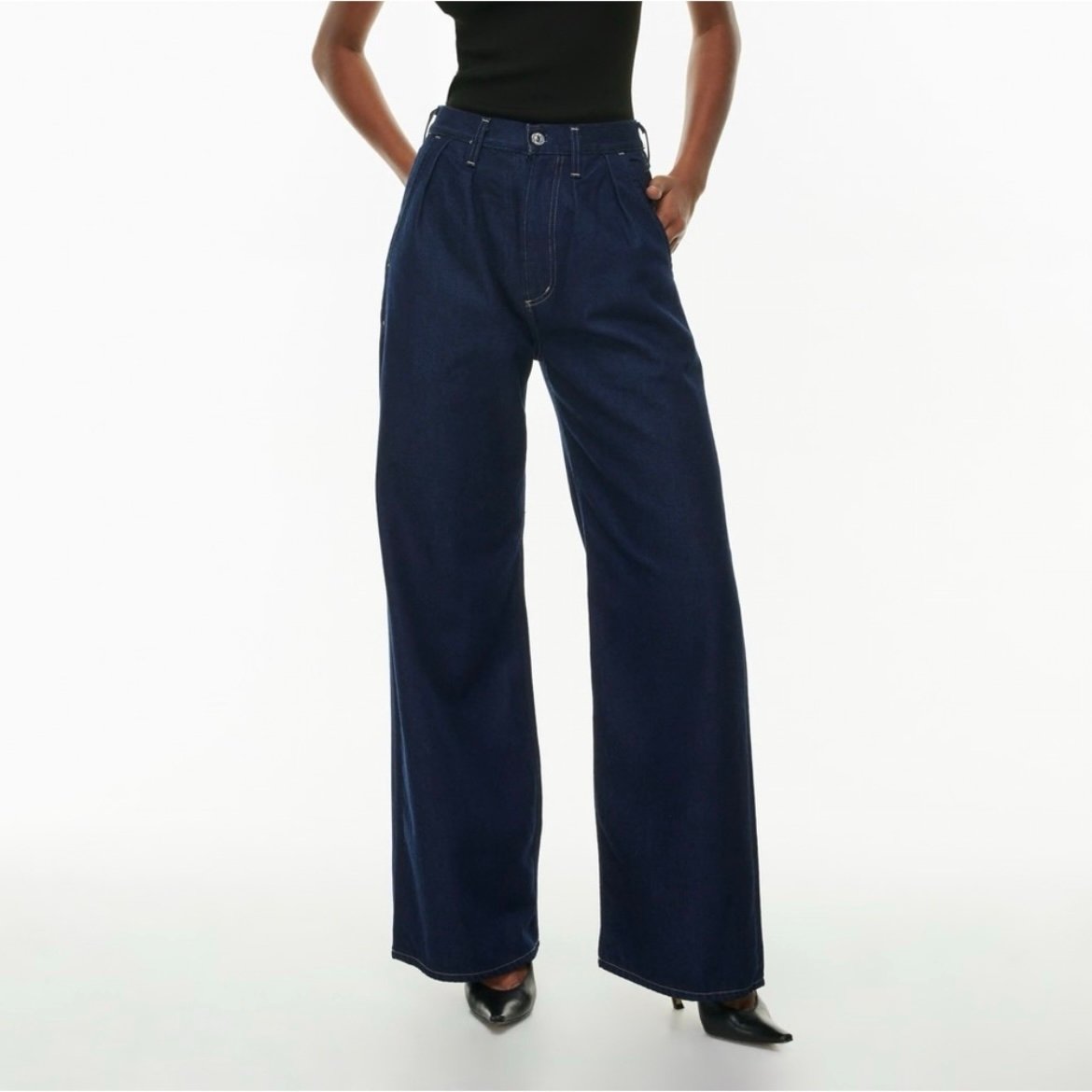 NWT Citizens of Humanity Women’s Maritzy Pleated Trouser Jeans Hudson Size 33