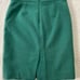 JCrew pencil skirt, peacock green, size 00 petite