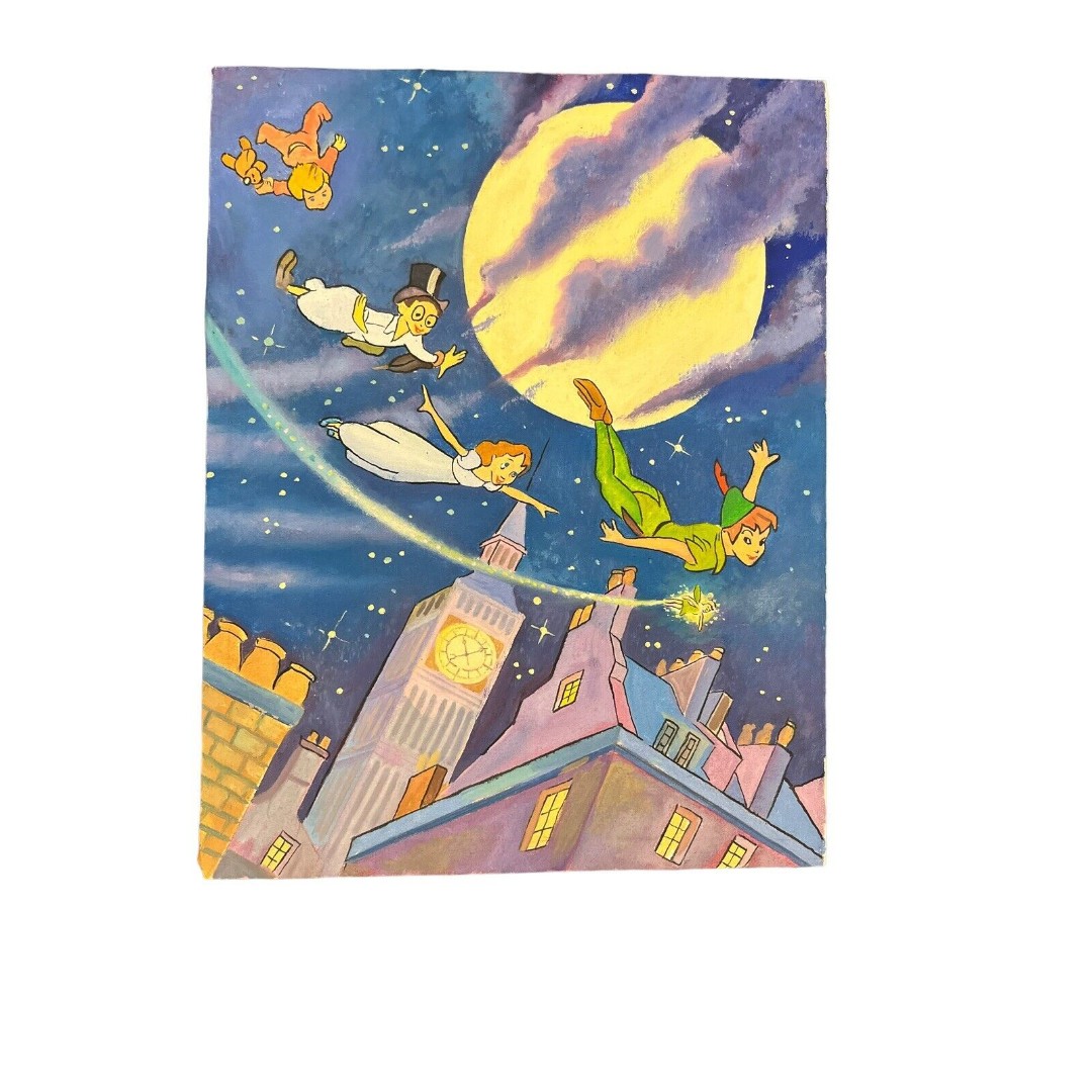 We Can Fly Peter Pan Oil Painting on Canvas. Sally Gallery.