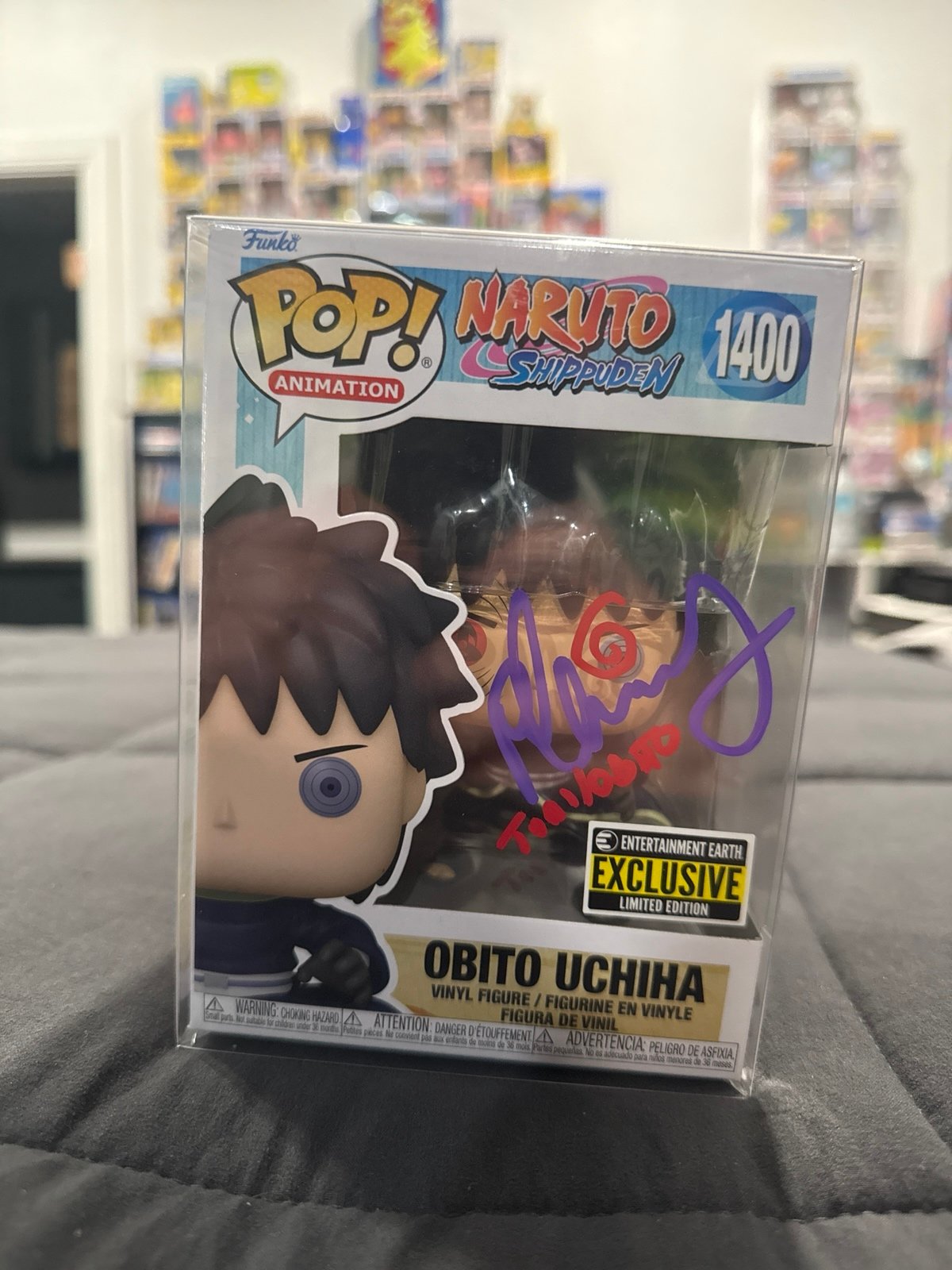 Signed Obito Uchiha Funko Pop 1400 - JSA Authenticated Naruto