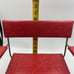 Vintage 1950s Retro Red Vinyl Child's Booster or Doll Chair Metal Frame