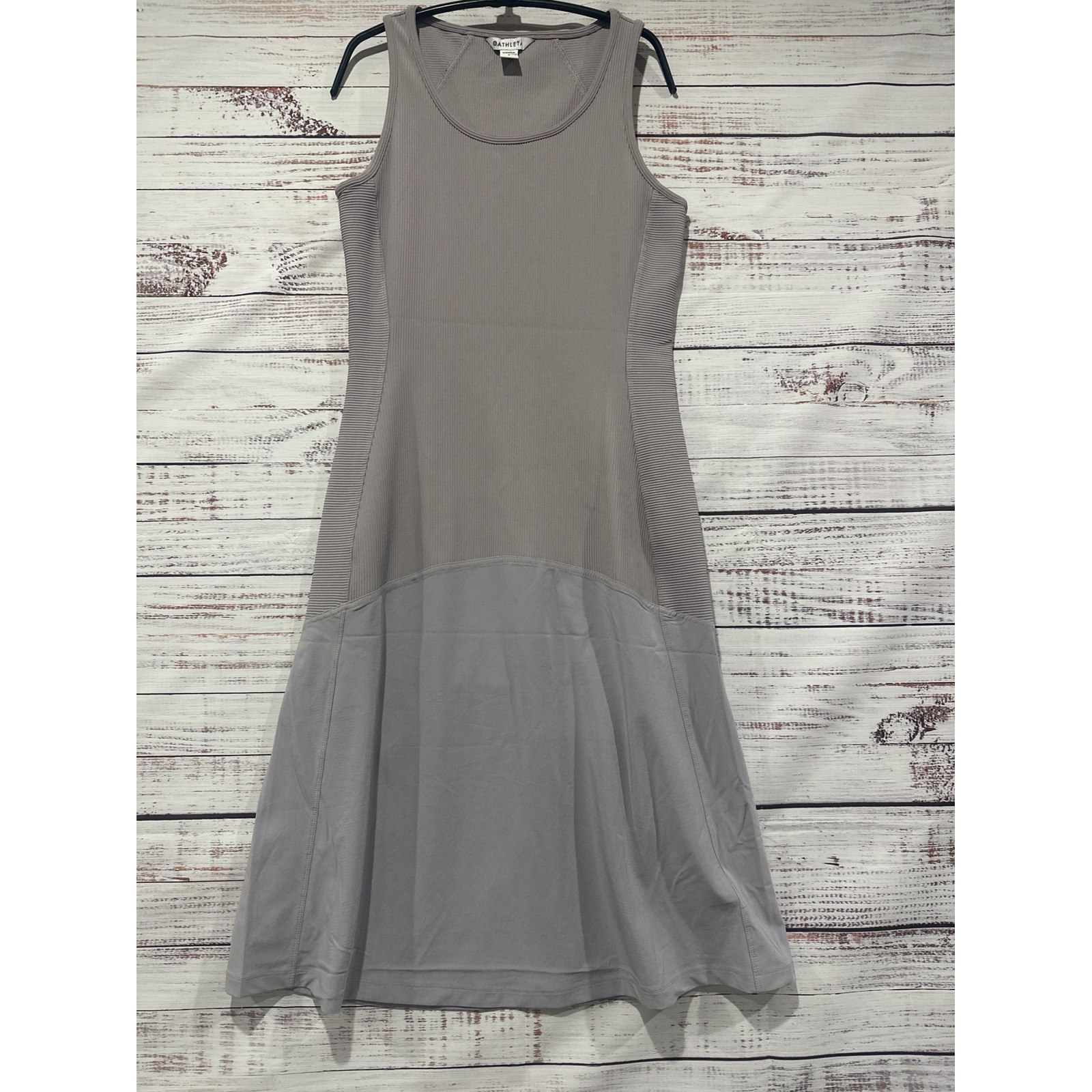 Athleta Casual Sleeveless Ribbed Lavender Tank Golf Midi Dress Women's Size S