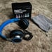 [Set of 4] Ailihen Wired Headphones (blue)