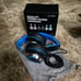 [Set of 4] Ailihen Wired Headphones (blue)