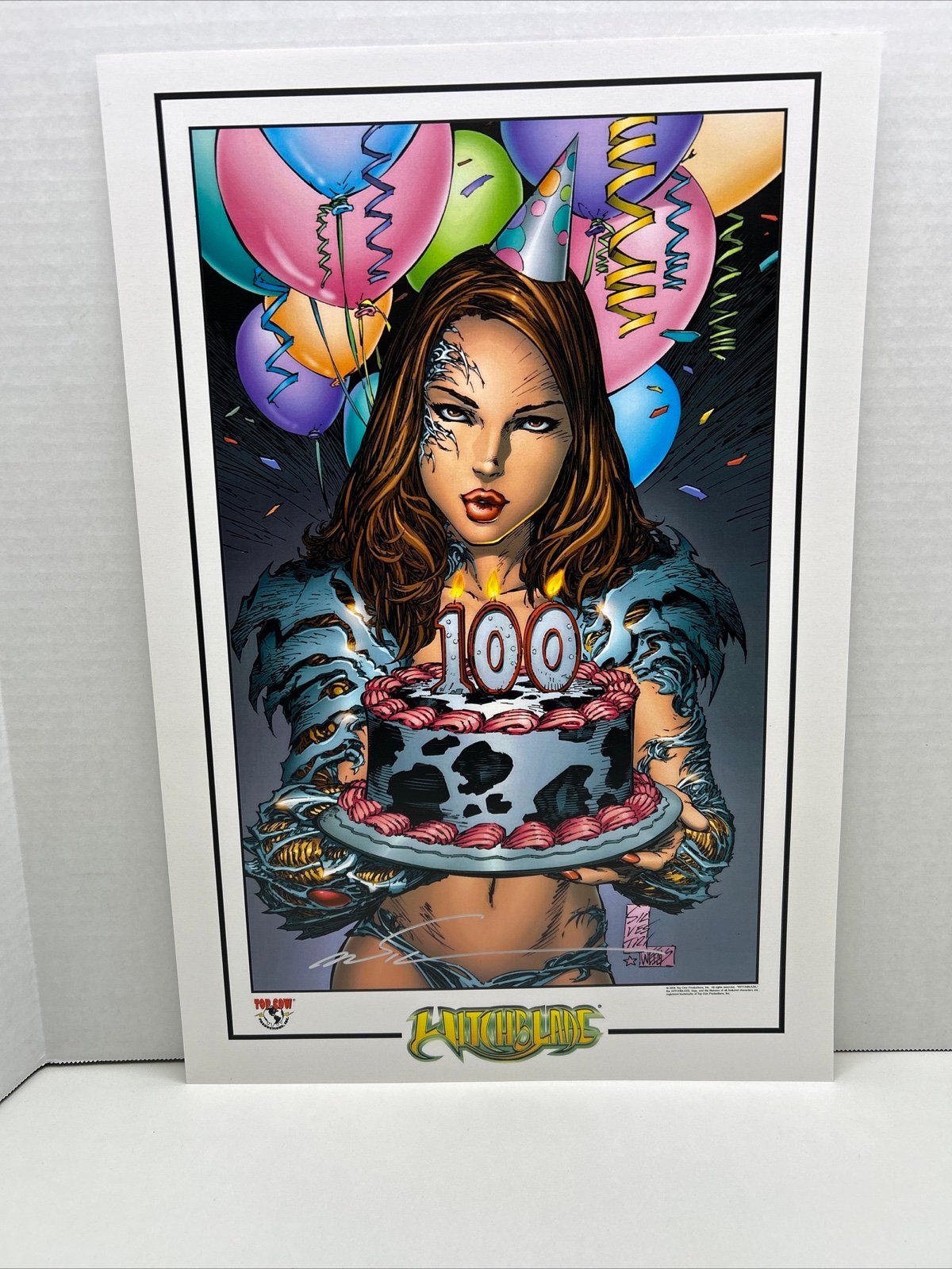Witchblade 100 By Marc Silvestri Signed Art Print Lithograph 2006 Top Cow NO COA
