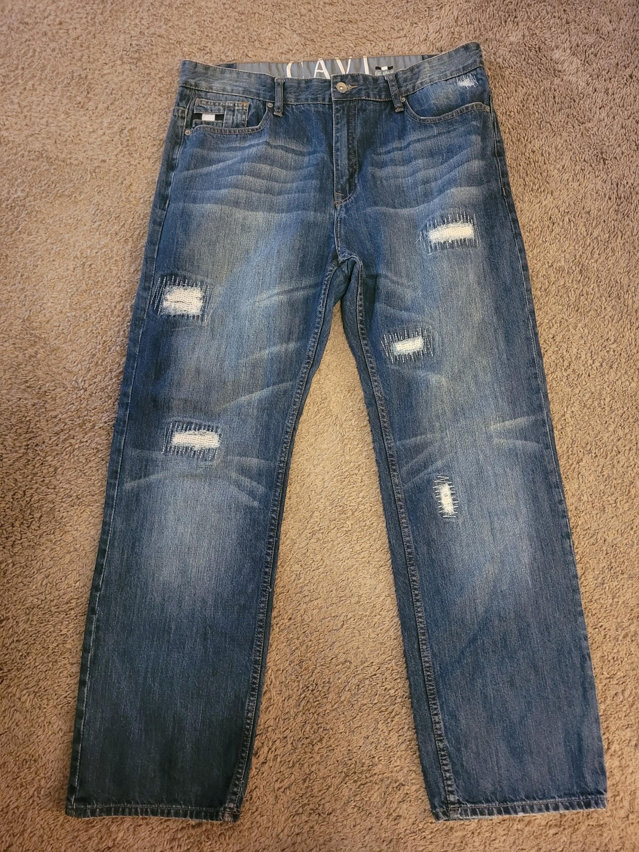 Cavi Kirkland Relaxed Fit 38x34 Mens Blue Jeans