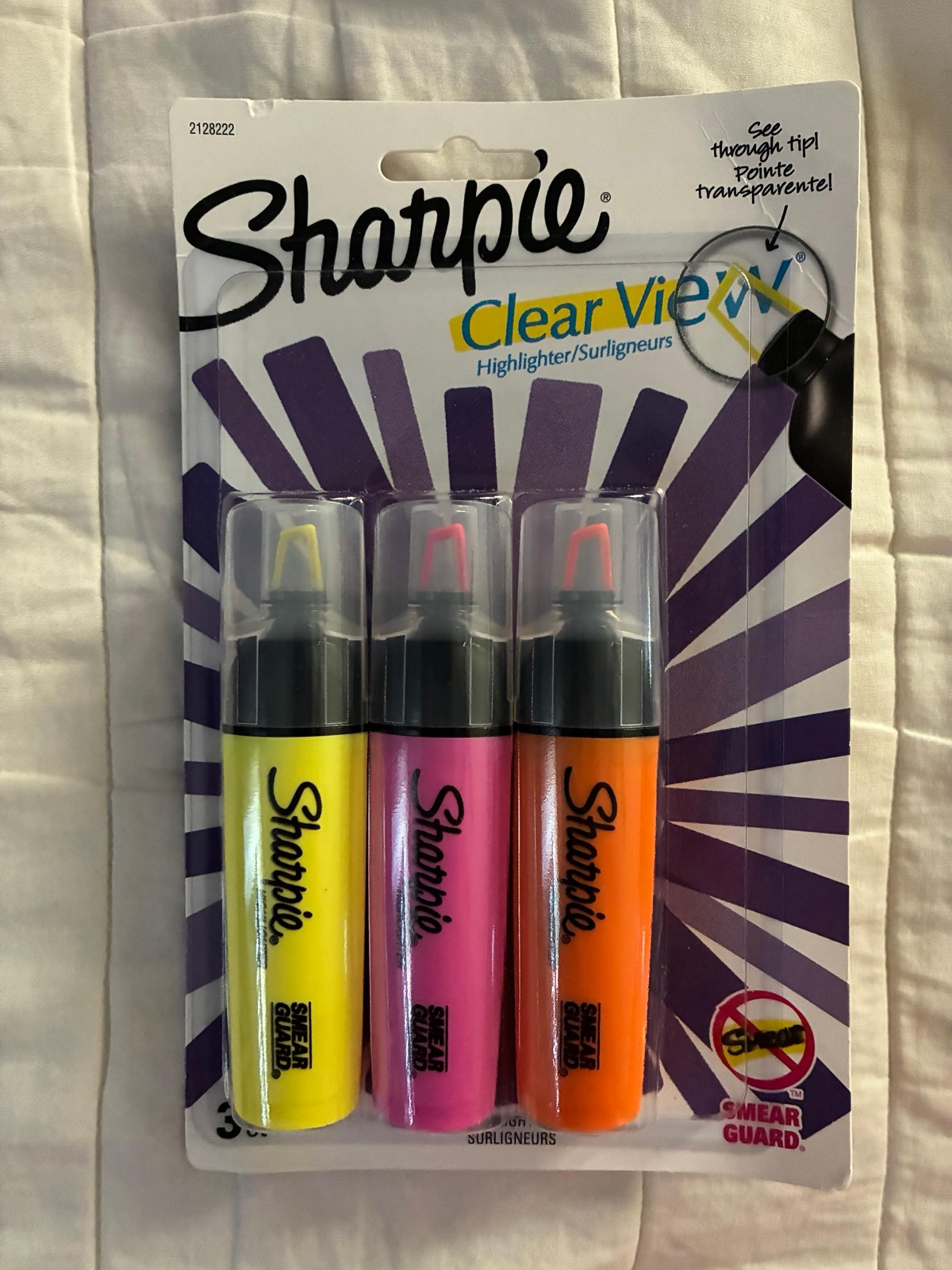 Sharpie clear view highlighter