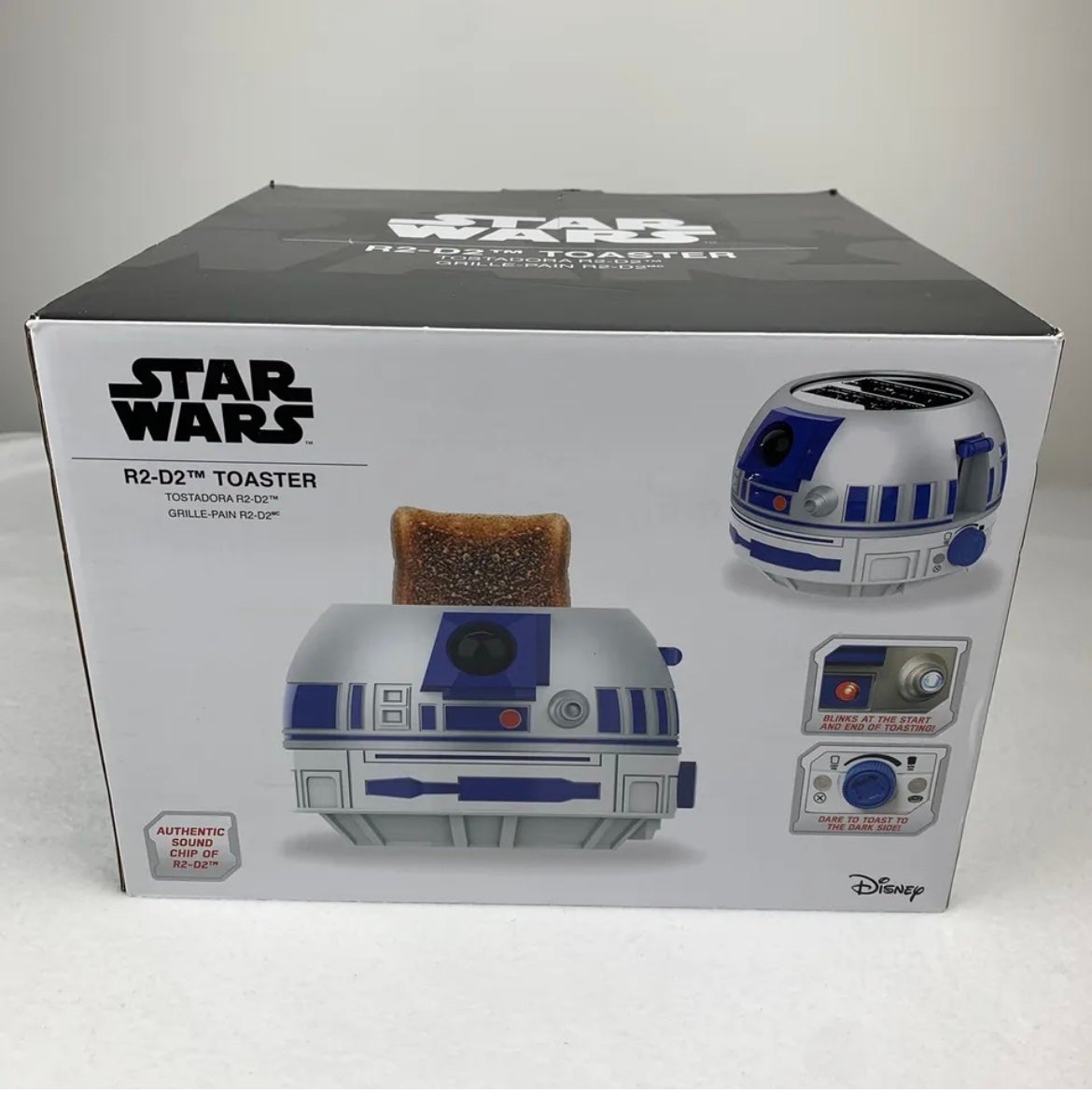 Star Wars R2-D2 Deluxe 2-Slice Toaster Cool-Touch Fits Large Bread and Bagels