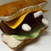 Nyan Nyan Nyanko Large Plush Cat Cheeseburger Kitty Burger 12” Tall 15 Wide