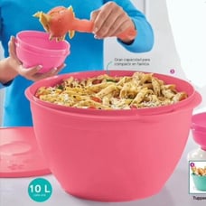 Tupperware Maxi Jumbo Mixing Bowl Pink 10 Liters