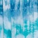 NWT 229 CALVIN KLEIN Blue Zippered Cut Out Ruffle Trim Tie Dye Sleeveless Gown
