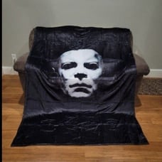 Horror Michael Myers (Halloween) Fleece Blanket. New without tags. Approx 60x80