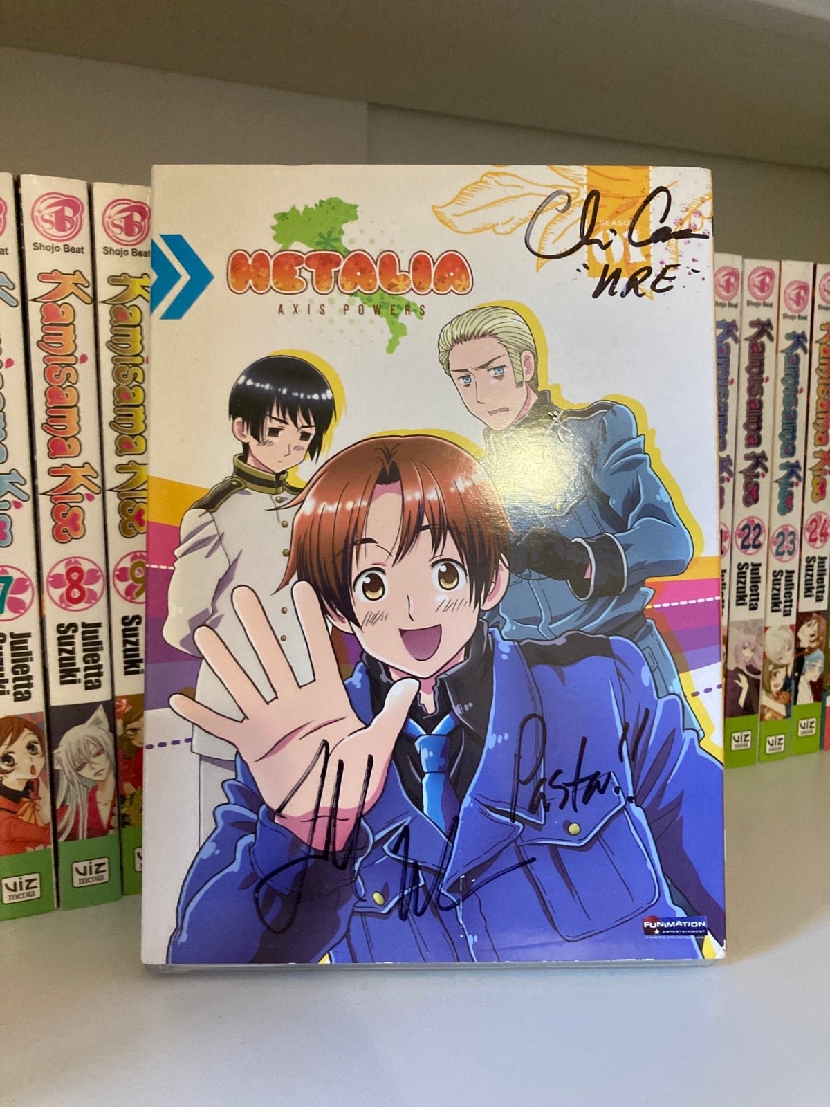 Hetalia disk 1 season 1 season 2 autographed box