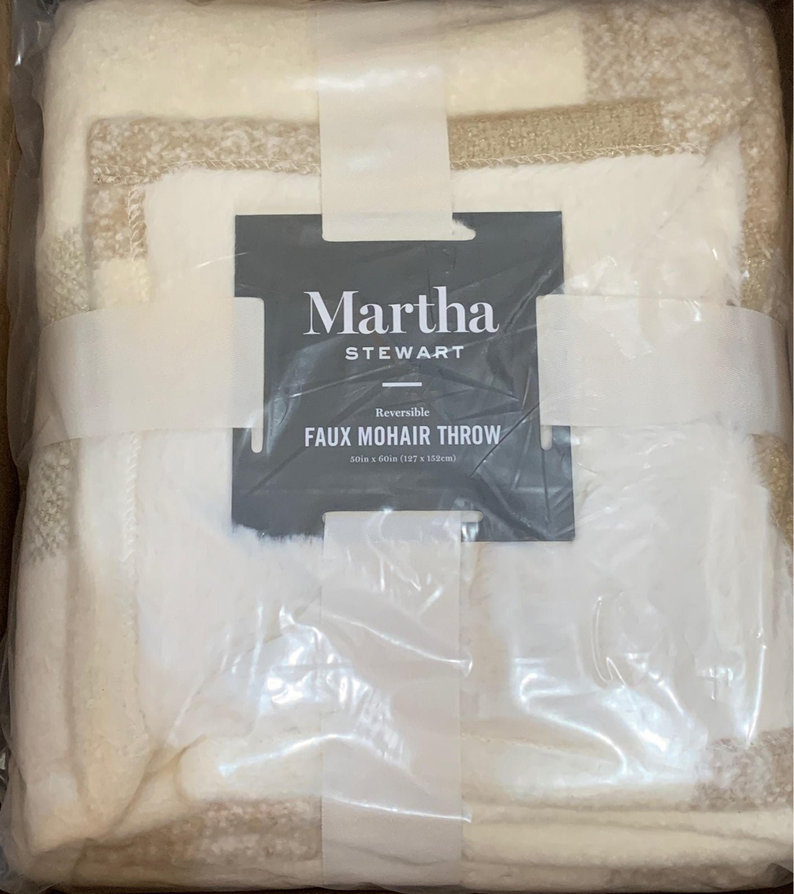 Martha Stewart Faux Mohair Throw