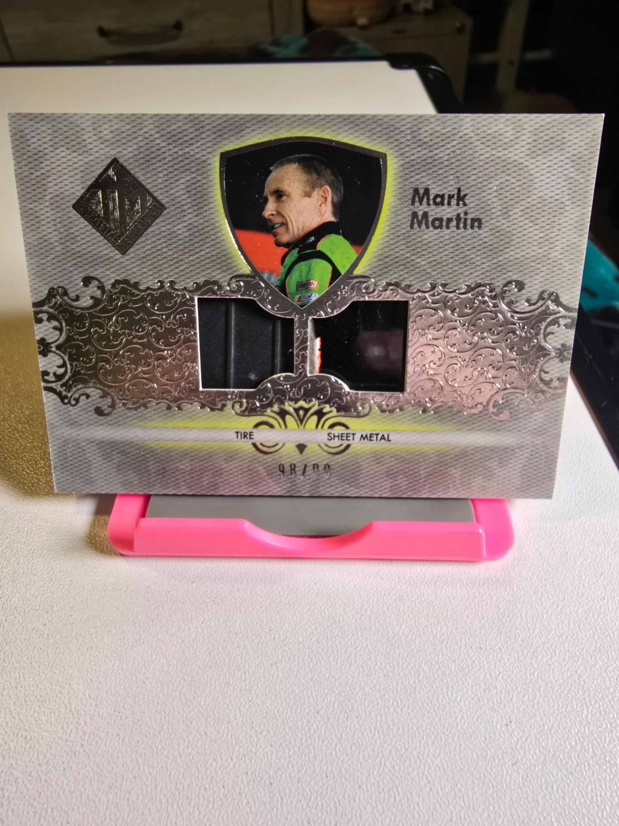2012 Press Pass Total Memorabilia - Dual Swatch Mark Martin #TM-MM Silver /99