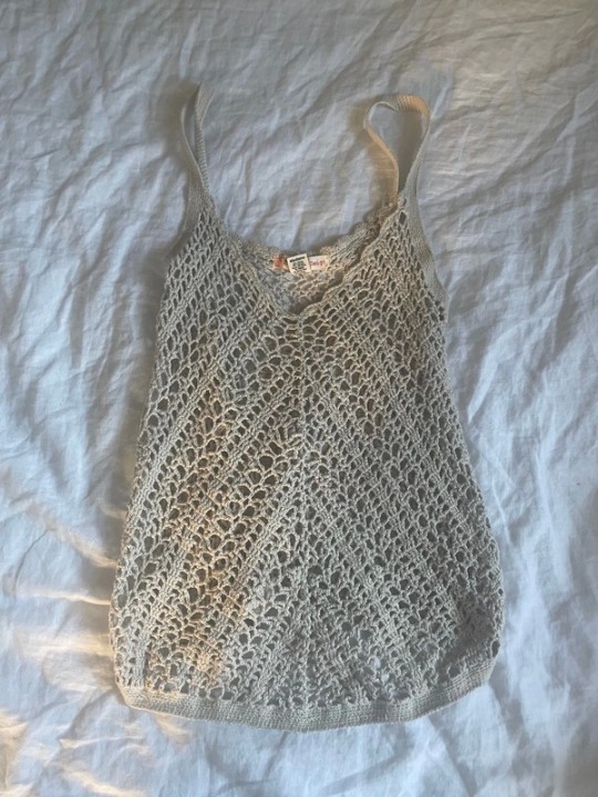 boho hippie crotchet knit beach tank top