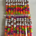 New Hashtag Building Blocks 20 Tubes-All Marked Transparent Color w/ Glitter