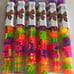New Hashtag Building Blocks 20 Tubes-All Marked Transparent Color w/ Glitter