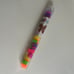 New Hashtag Building Blocks 20 Tubes-All Marked Transparent Color w/ Glitter