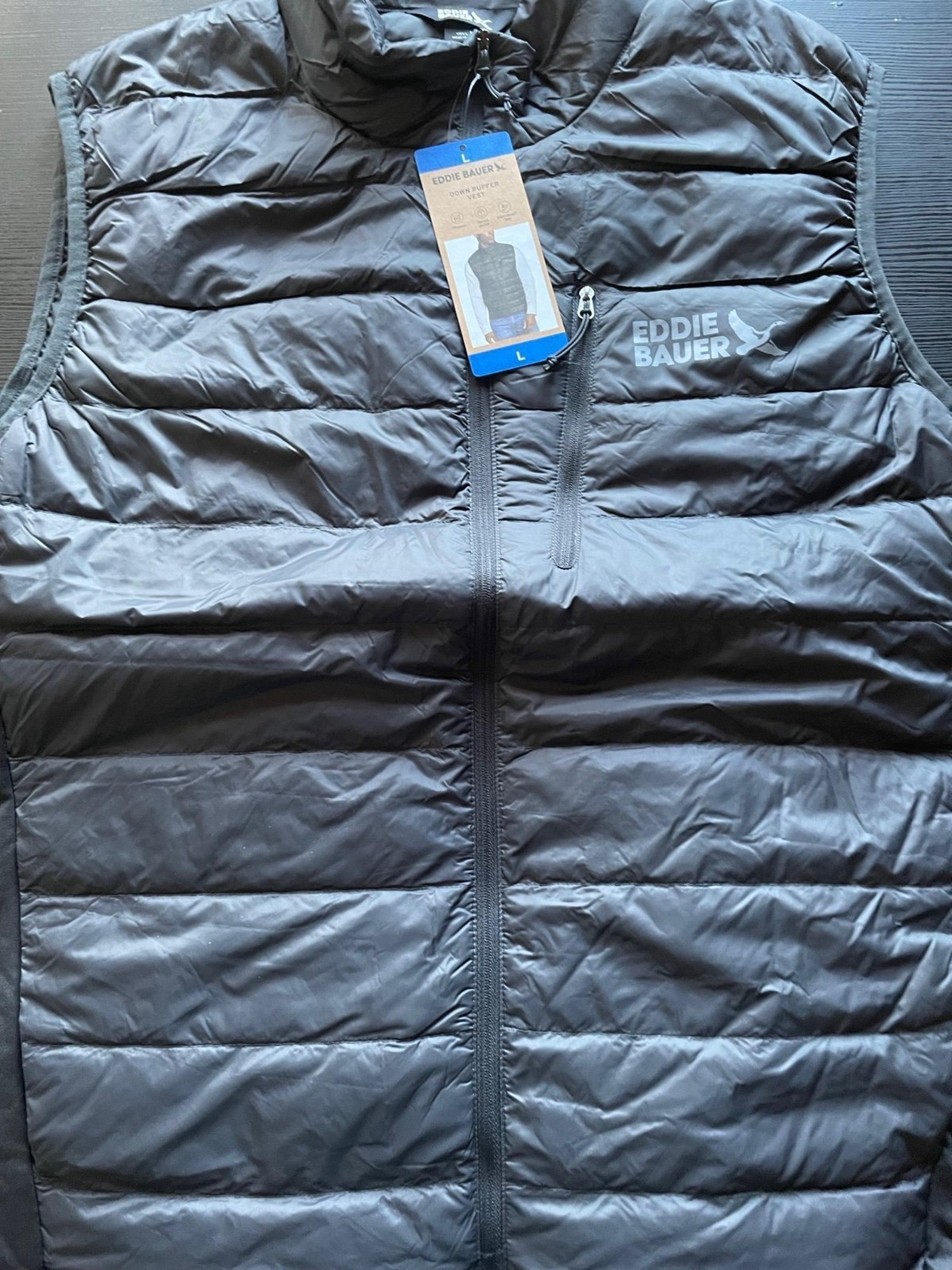 Eddie Bauer 550 Down Puffer vest Mens L