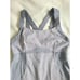 Lululemon Chaturanga Tank Top Women Blue Heathered Fossil Racerback Built-In Bra