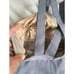 Lululemon Chaturanga Tank Top Women Blue Heathered Fossil Racerback Built-In Bra