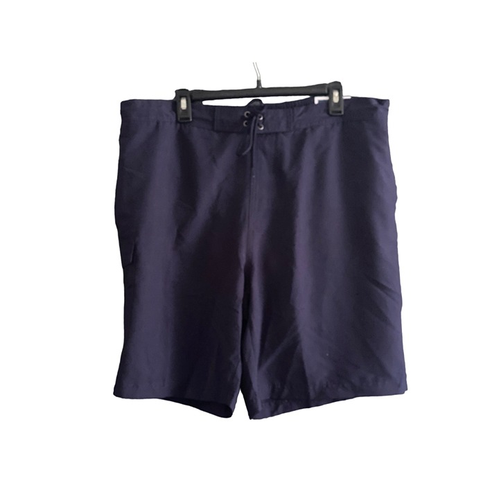 Swim Shorts Bathing Suit Club Room Quick Dry E-Board 9in Inseam Mens XL Navy NWT