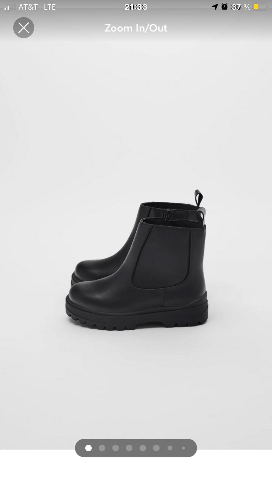 ZARA NWT leather boots size 6.5