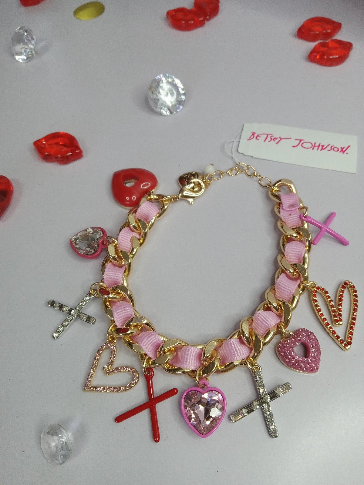Betsey johnson charm bracelet
