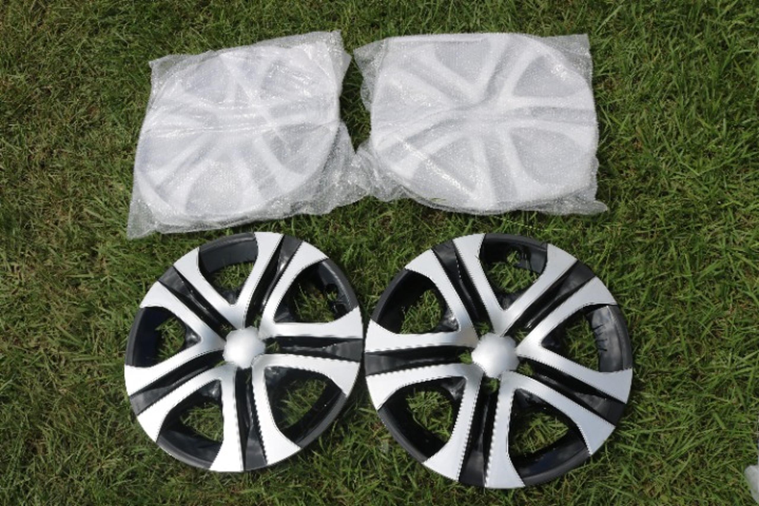 Set of 4 Silver w/Black 5 Spoke 17" Wheel Covers for Toyota RAV4 LE 2013-2018