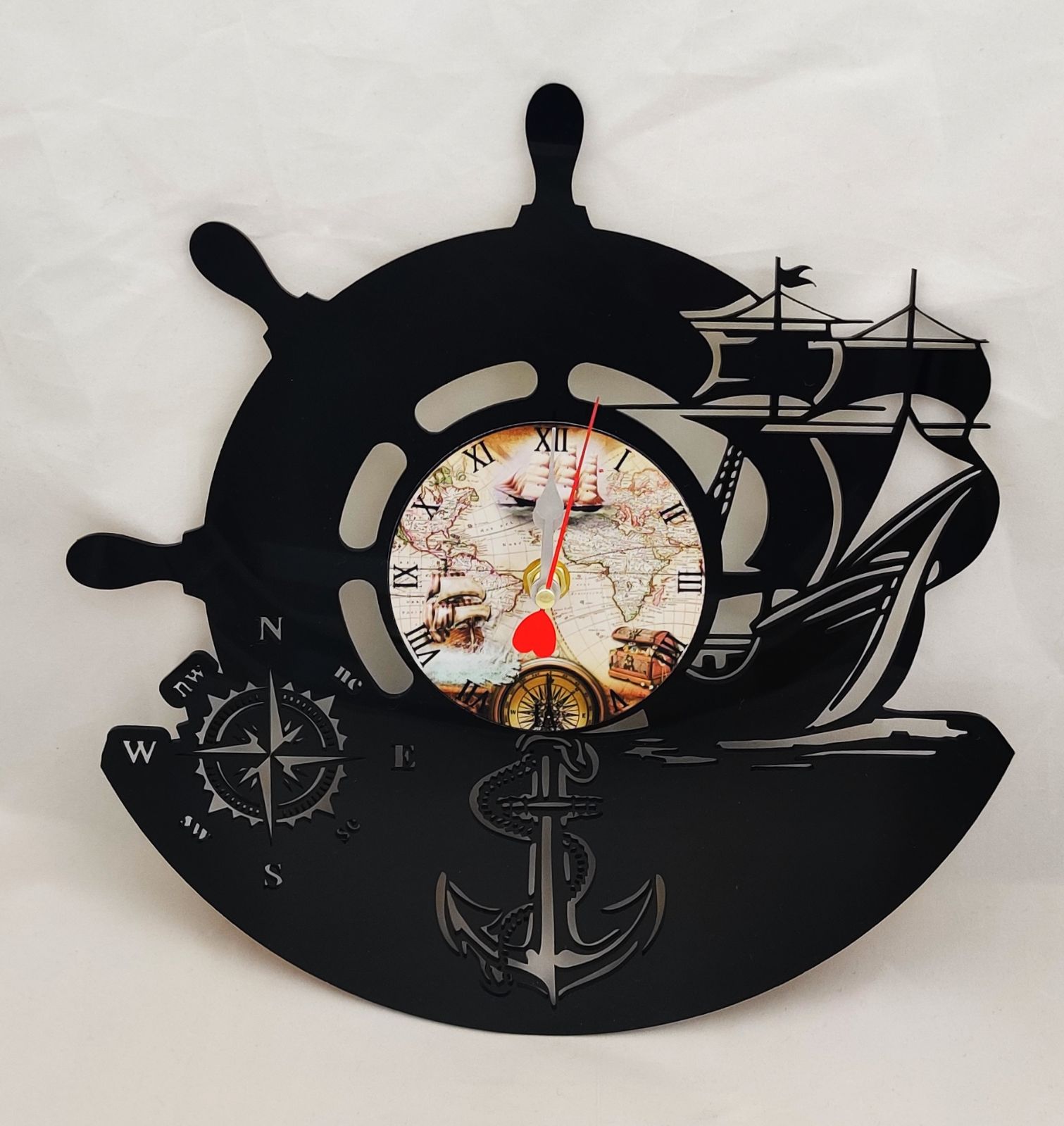 Adventure wall clock handmade