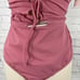 NWT Perla Negra Mauve Crisscross Deep V One piece suit Swimwear Women’s M