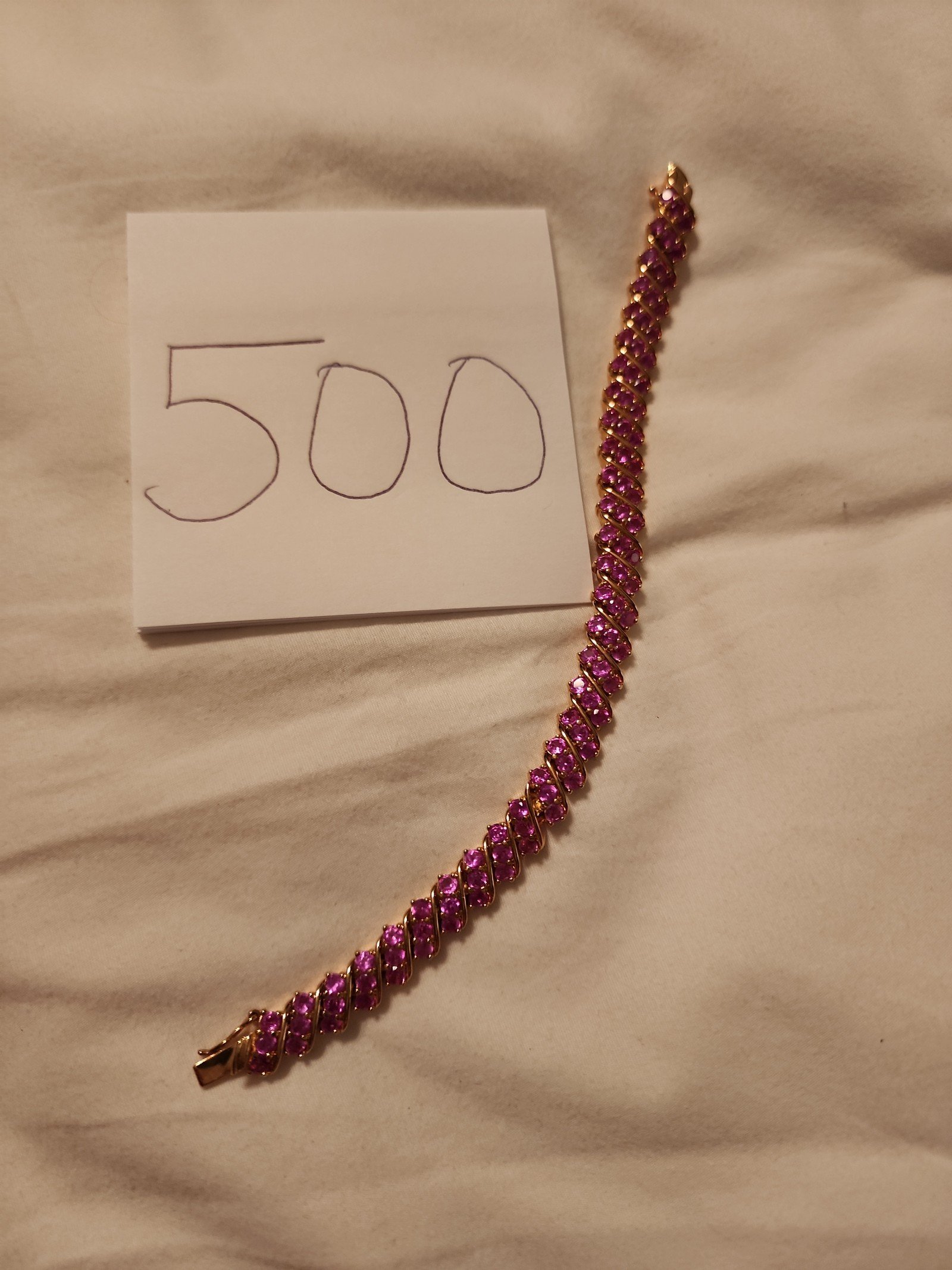 Sterling Ruby Bracelet