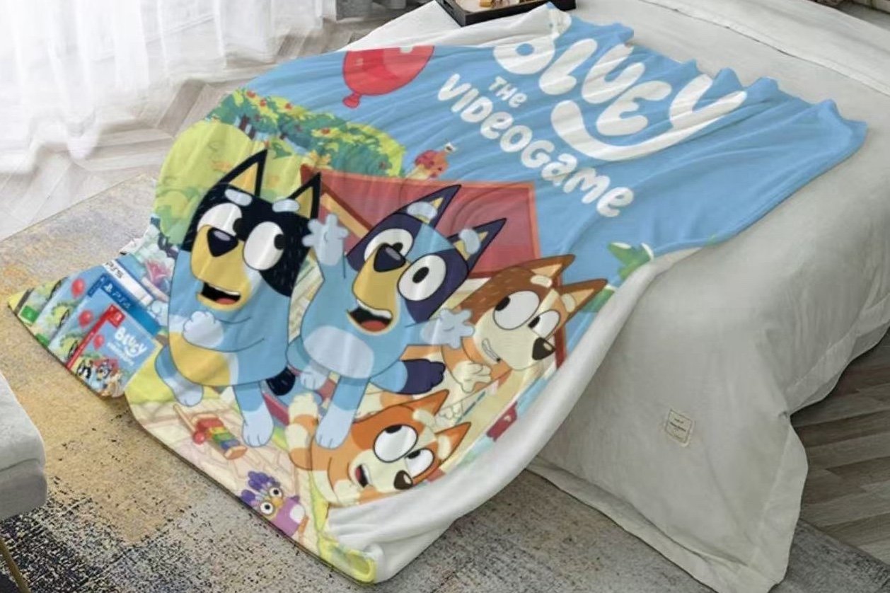 Bluey Character Throw Blanket – Soft and Cozy