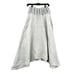 Eileen Fisher Grey Ruched Elastic Waistband Asymmetrical Hem Maxi Skirt Women XS