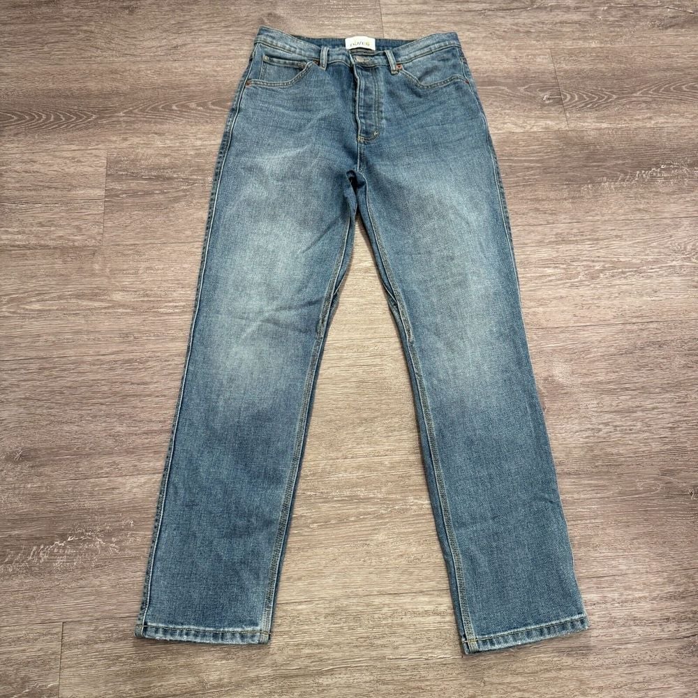 Duer Jeans Mens 29 Blue Denim Stretch Casual Button Fly 29x29 Medium Wash Adult