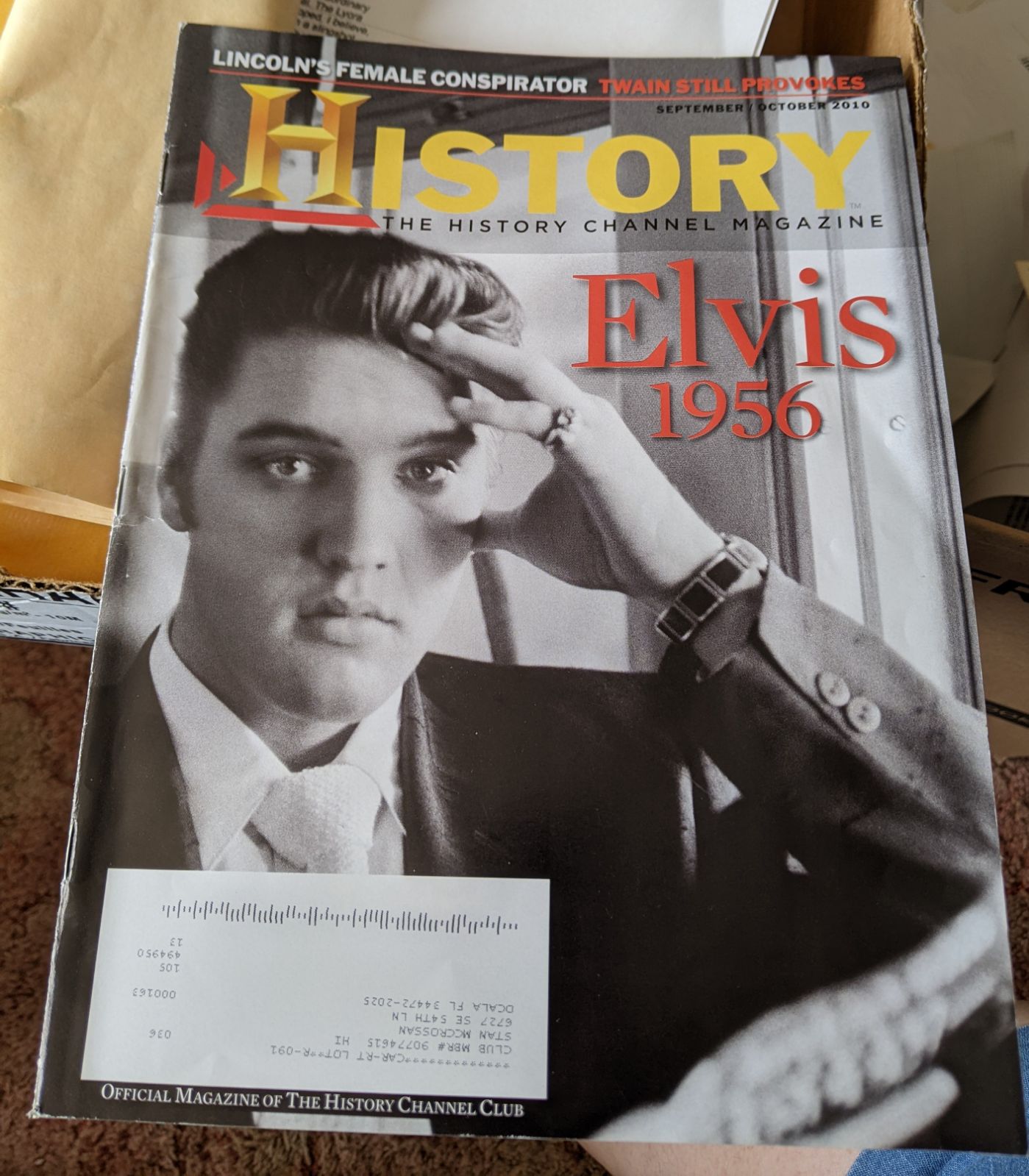 History Channel Magazine 2010 Elvis