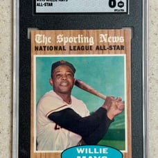 1962 Topps Willie Mays #395 SGC 6 San Francisco Giants