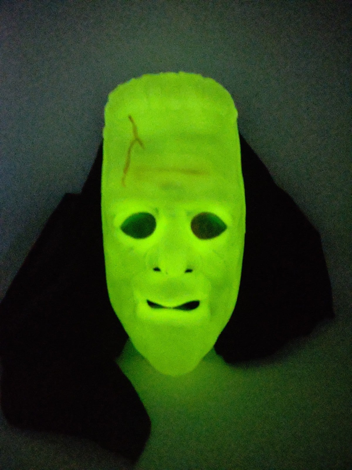 Vintage Glow In The Dark Frankenstein Mask
