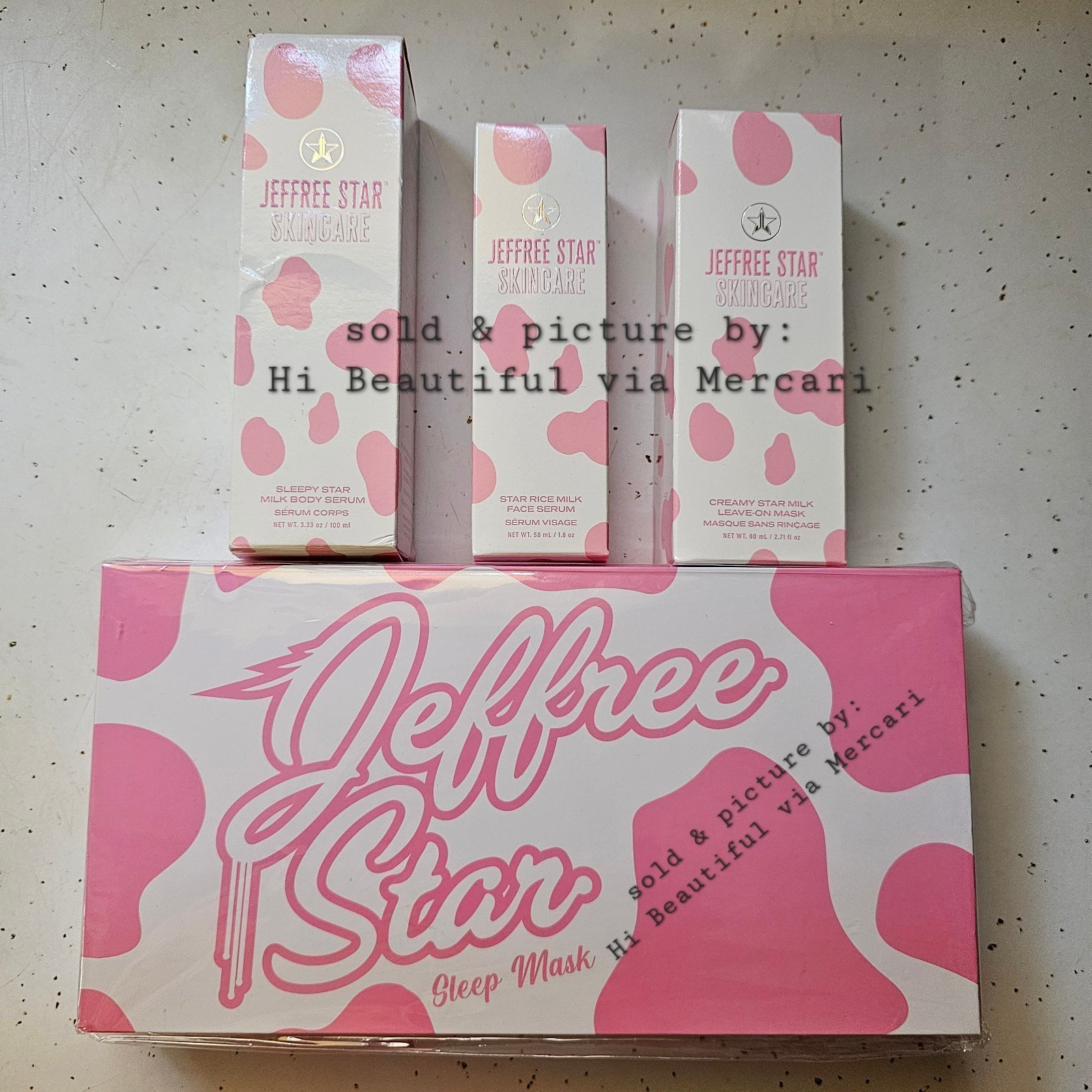 SOLD OUT Jeffree star milk skin care bundle