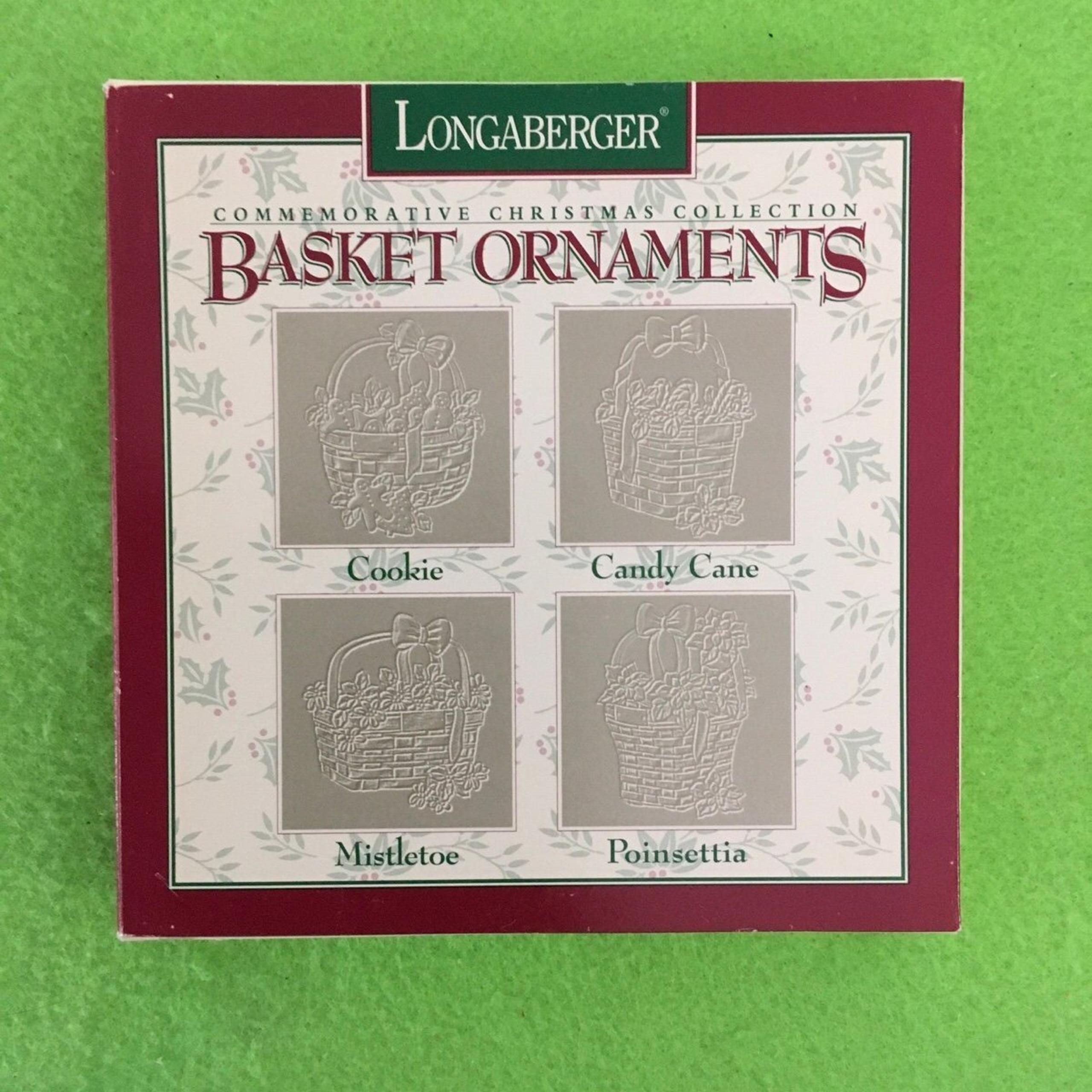 Longaberger Pewter Basket Ornaments