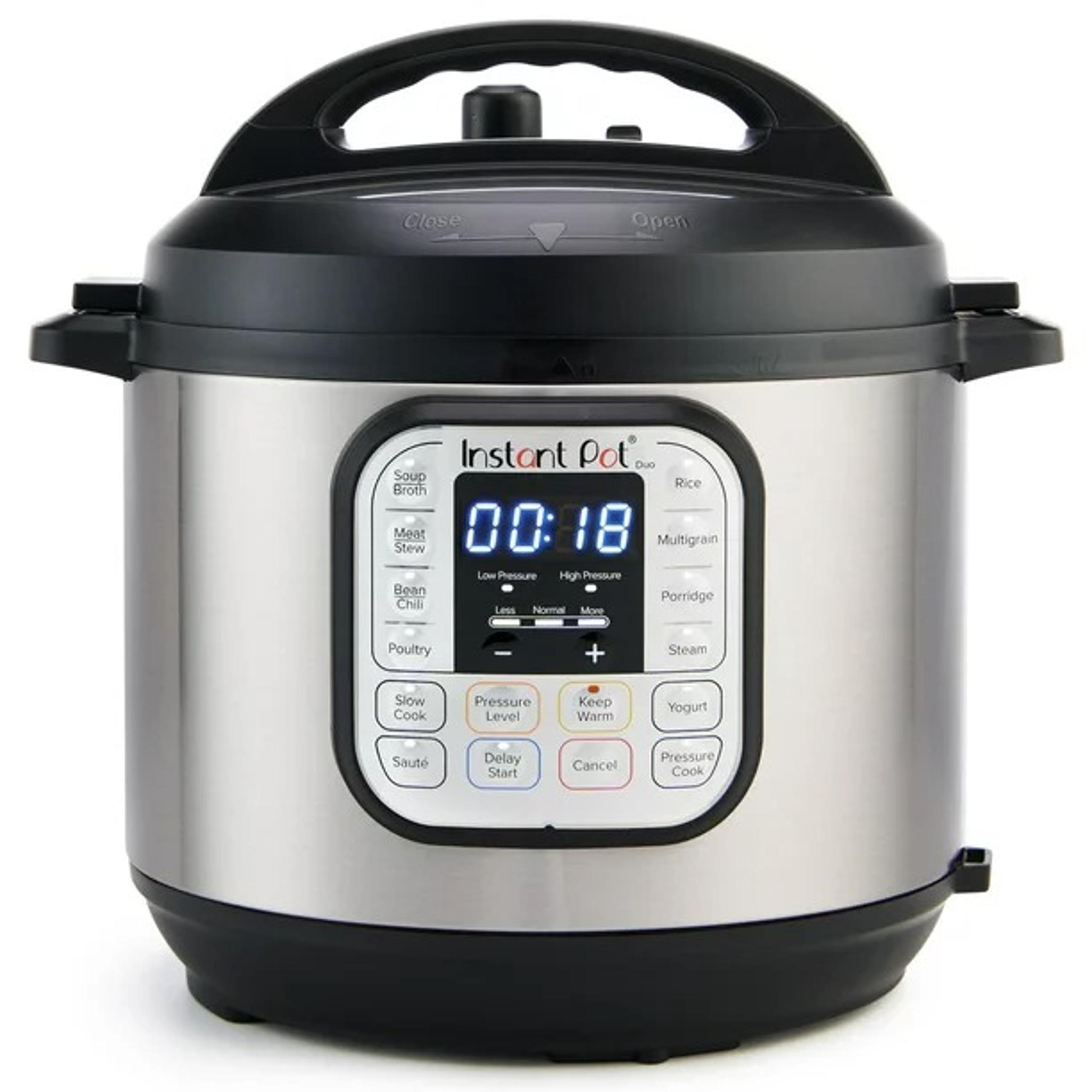 Instant Pot Duo 6-Quart 7-in-1 Electric Pressure Cooker with Easy-Release Steam