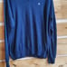Peter Millar Cotton and Cashmere Vneck Long Slv Blue Embroidered Sz. XXL Sweater