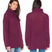 FREE PEOPLE dark purple She’s All That alpaca turtleneck oversized sweater XS