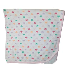 Carter's Child of Mine Hearts Swaddle Receiving Baby Lovey Blanket 27 X 30