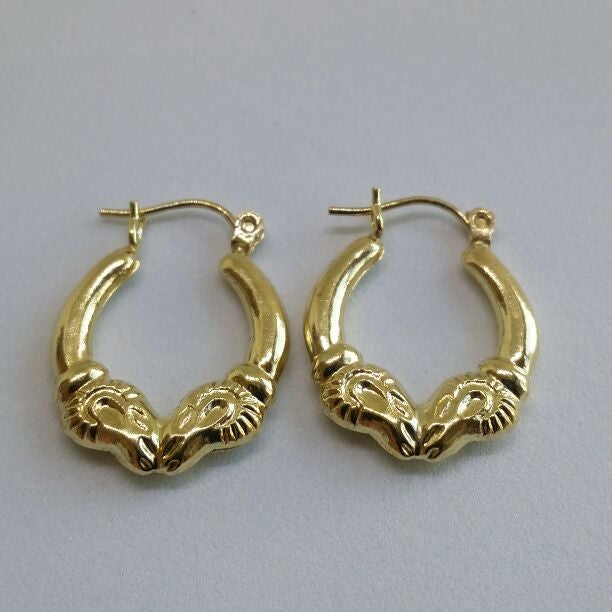 10k Real gold Hoop Earrings