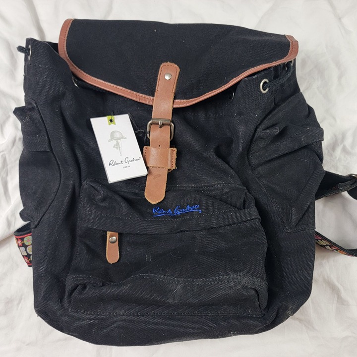 Robert Graham Black Backpack Casual School College Outdoors Going Out