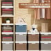 4 Pack Stackable Plastic Storage Bins with 1 Lid, 18 Qt Foldable Closet Organize
