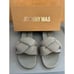 Johnny Was New In Box Denim Upper Blue Gray Color Women's Sandals Size 9
